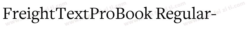 FreightTextProBook Regular字体转换